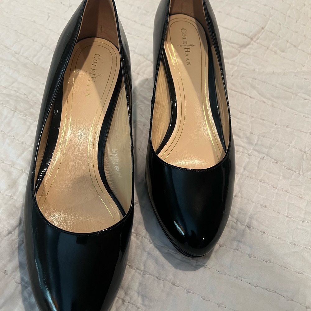 Cole Haan Black Patent Leather Heels
